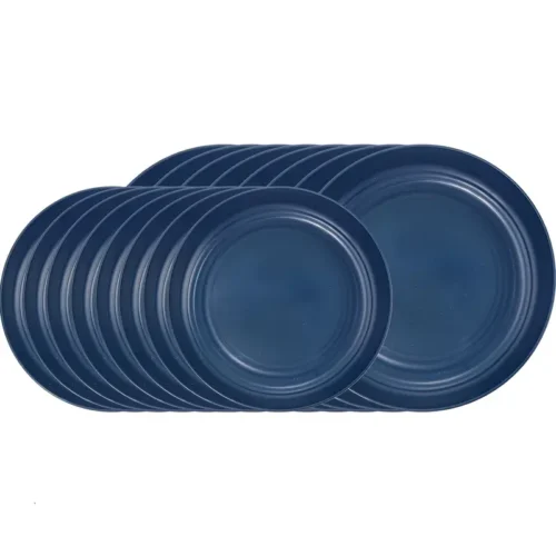 16pcs Round Striped Dinnerware Set