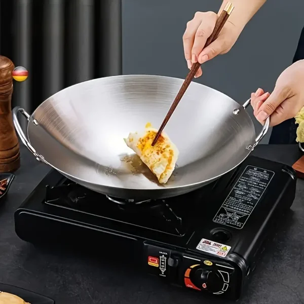 Large Stainless Steel Wok