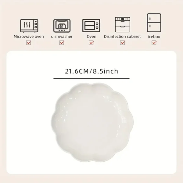 4pcs Ceramic Dinner Plate Set