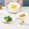 Large White Ceramic Plates