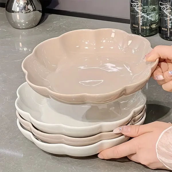 4pcs Ceramic Dinner Plate Set