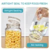 Airtight Glass Canister Set of 3 with Lids