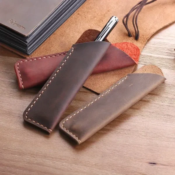 1704891057167-f2ebf99963fa479f98e9ebf7af6b3a5d-goods.webp 1pc Hand-stitched Cowhide Pen Bag
