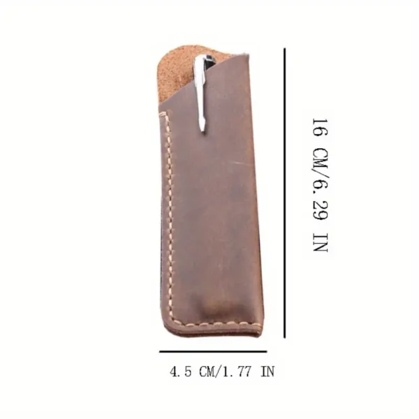 1704891062219-9d2f3b00589c49bb9b3ba0f752601045-goods.webp 1pc Hand-stitched Cowhide Pen Bag