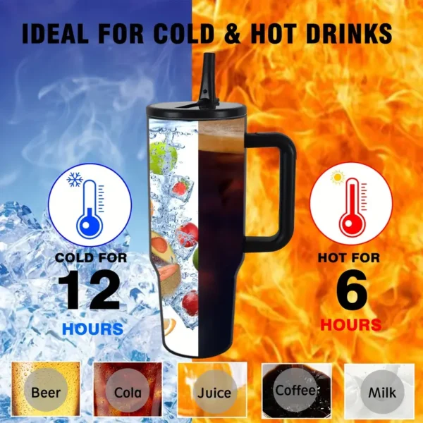 1e862db6-c3c3-4633-8941-c6b0dbbe30a4 40oz Stainless Steel Insulated Tumbler (Random Colour)