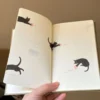 1f3828992d244540a0212004d985f1a6-goods.webp 1pc 2025 Cycle Plan B6  Cute Black Cat Design Linen Notebook