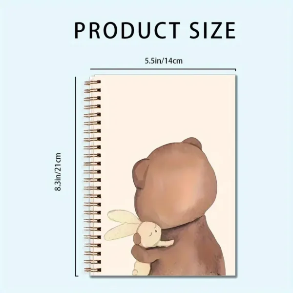 39e4d9419e484e9385b478ab06922462-goods.webp 1pc Weekly Planner Cute Bear Hug JournalDaily Planner