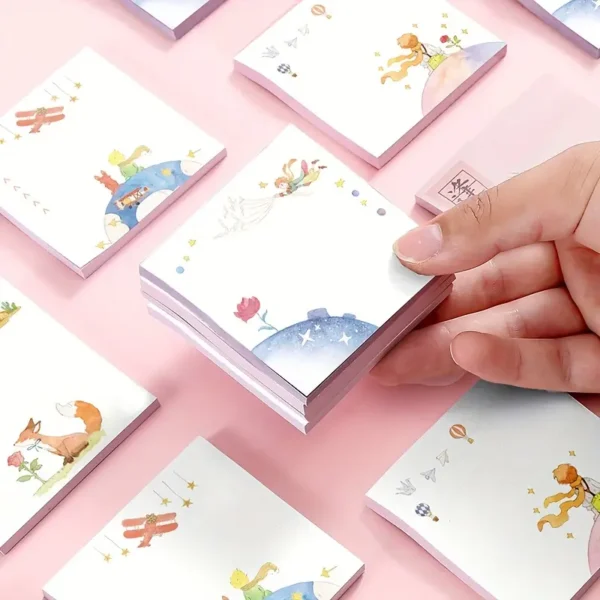 3d48f710aef8acebdf75eea2651e3a26.webp 1pc, 50pages Sticky Notes, Cute Cartoon Note Pad