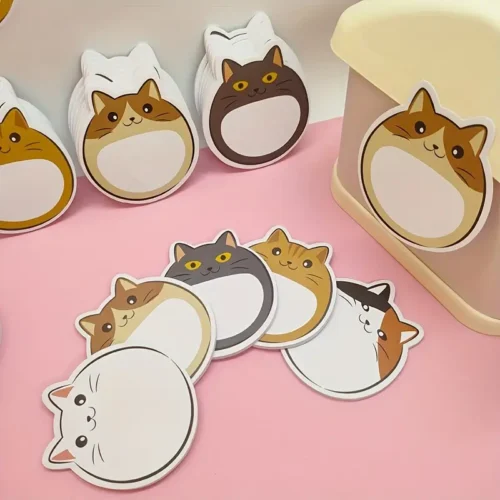 42a6e6d7-7483-4f93-857c-dd4bf78e6b4e.webp 5 Pack Cartoon Kitty Sticky Notes