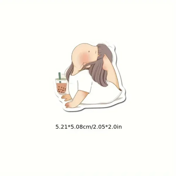 4a871e1c-82cc-11ee-b413-0a580a6810bb.webp 50pcs Cute Lazy Fat Girl Cartoon Random Stickers