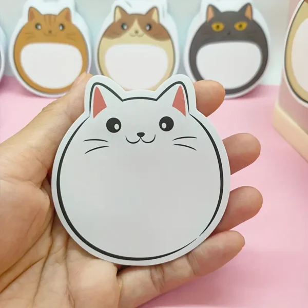 55fd0923-05be-4ec3-800c-ca86ab775b46.webp 5 Pack Cartoon Kitty Sticky Notes