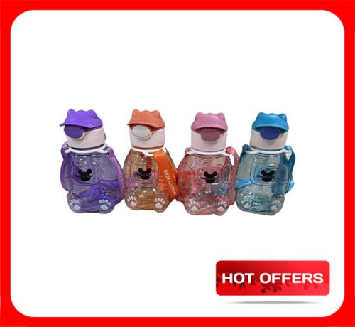 NS13717BL2 Cartoon Figure Transparent Bottle