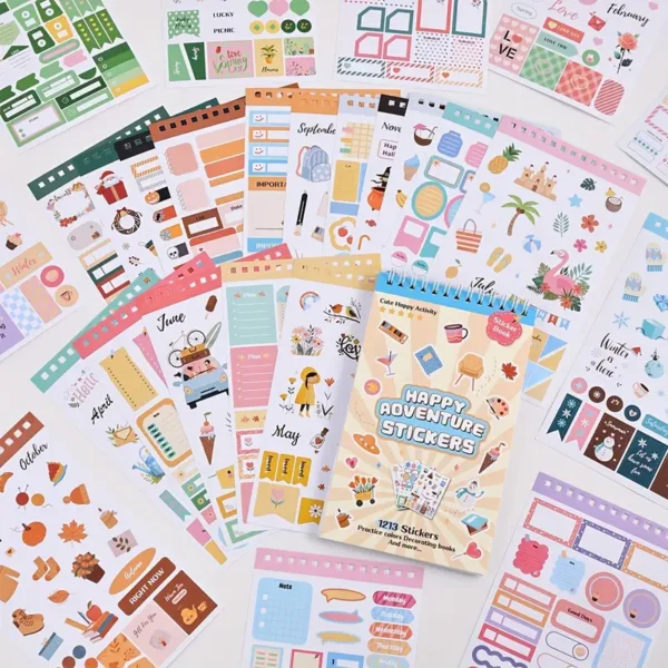 a6167859-5066-41d3-830c-07894940ad11.webp 1213pcs Scrapbook Stickers Decals Fantasy Paper Stickers