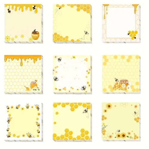 b9dc5984-1284-4120-9909-c1ddd9ca5c2e.webp 9pcs Bee Themed Sticky Note Pads