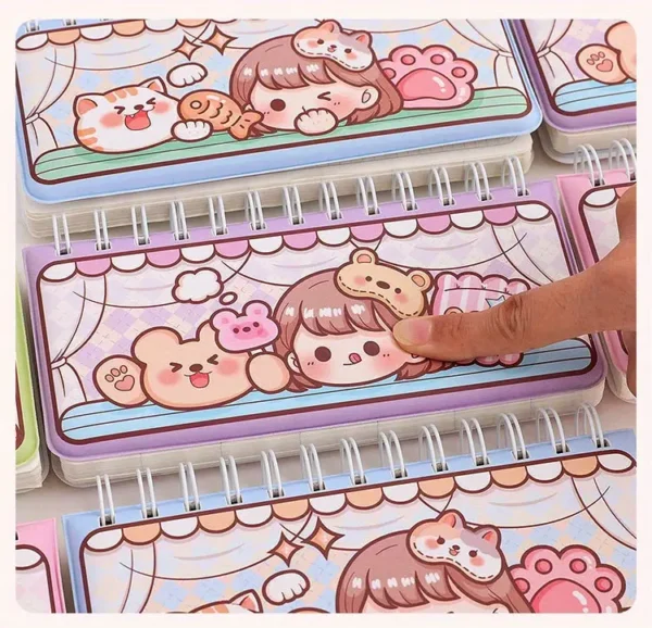 cea8f94519924721a3ea5442e459e7f6-goods.webp 1pc Cute Animal And Character Mini Portable Planner