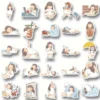 edd896f45f2ce8ee77072bcaa29857ba.webp 50pcs Cute Lazy Fat Girl Cartoon Random Stickers