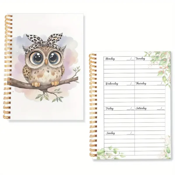 fb07caeef529462e81d5941d5766056f-goods.webp 1pc Moe Xiao Qiyun Spiral Weekly Planner Notebook